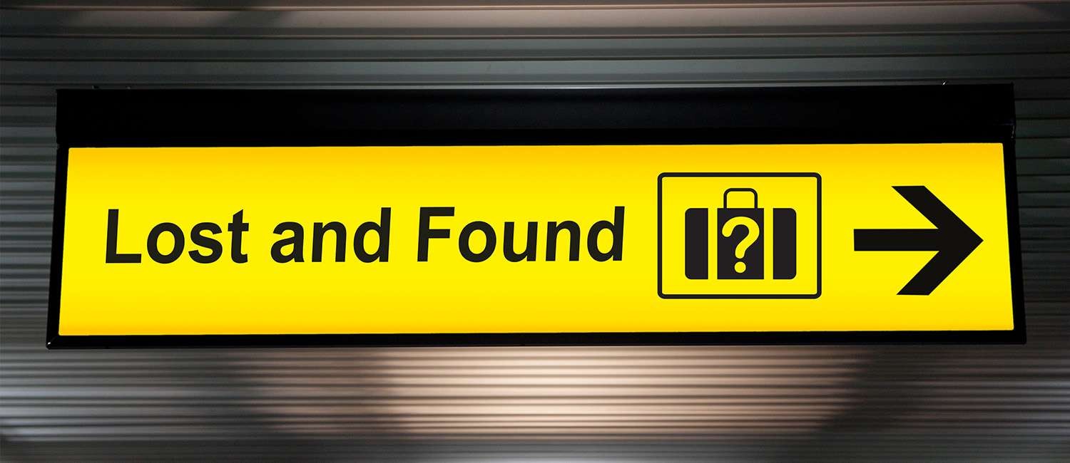 USE OUR DIGITAL LOST & FOUND FOR ITEMS LEFT BEHIND